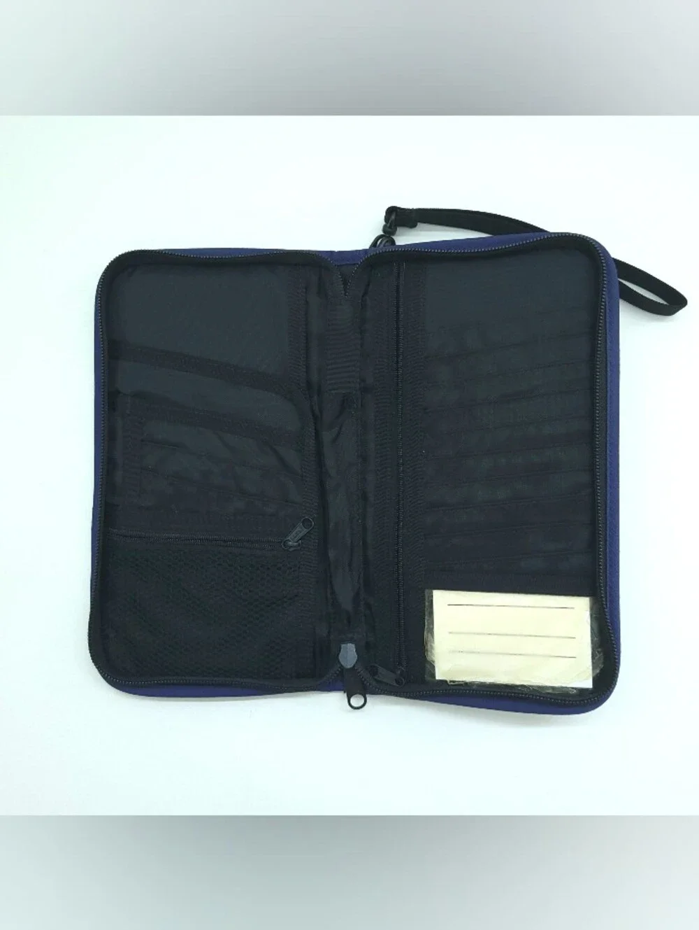 LL Bean Passport Travel Wallet Blue - WORN ID HOLDER PLASTIC - 0DCA1 Blue